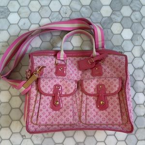Rare Louis Vuitton Hot Pink Messenger Bag early 2000.